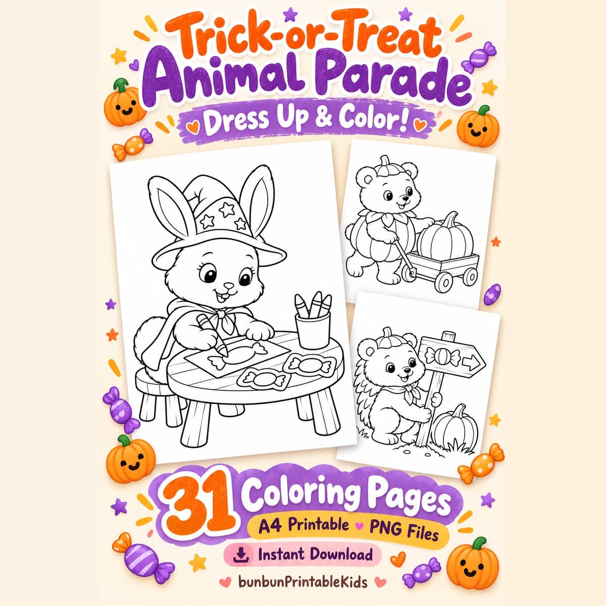 Trick-or-Treat Animal Parade - 35 หน้า 3