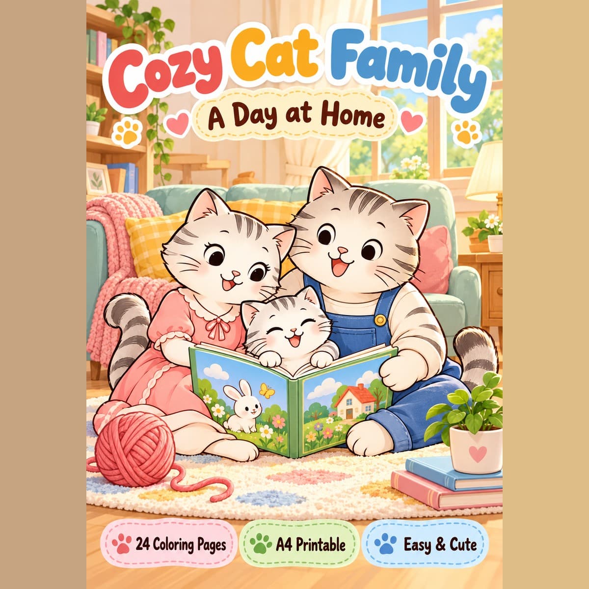 Cozy Cat Family: A Day at Home - 24 หน้า 5