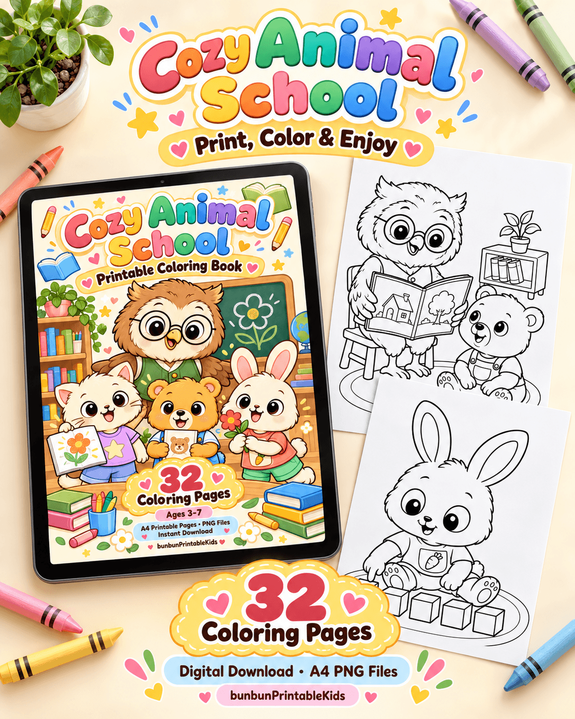 Cozy Animal School - 33 หน้า