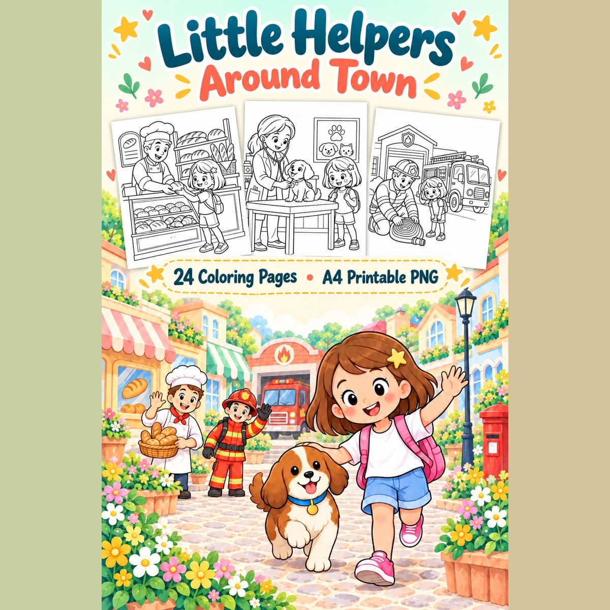 Little Helpers Around Town - 24 หน้า