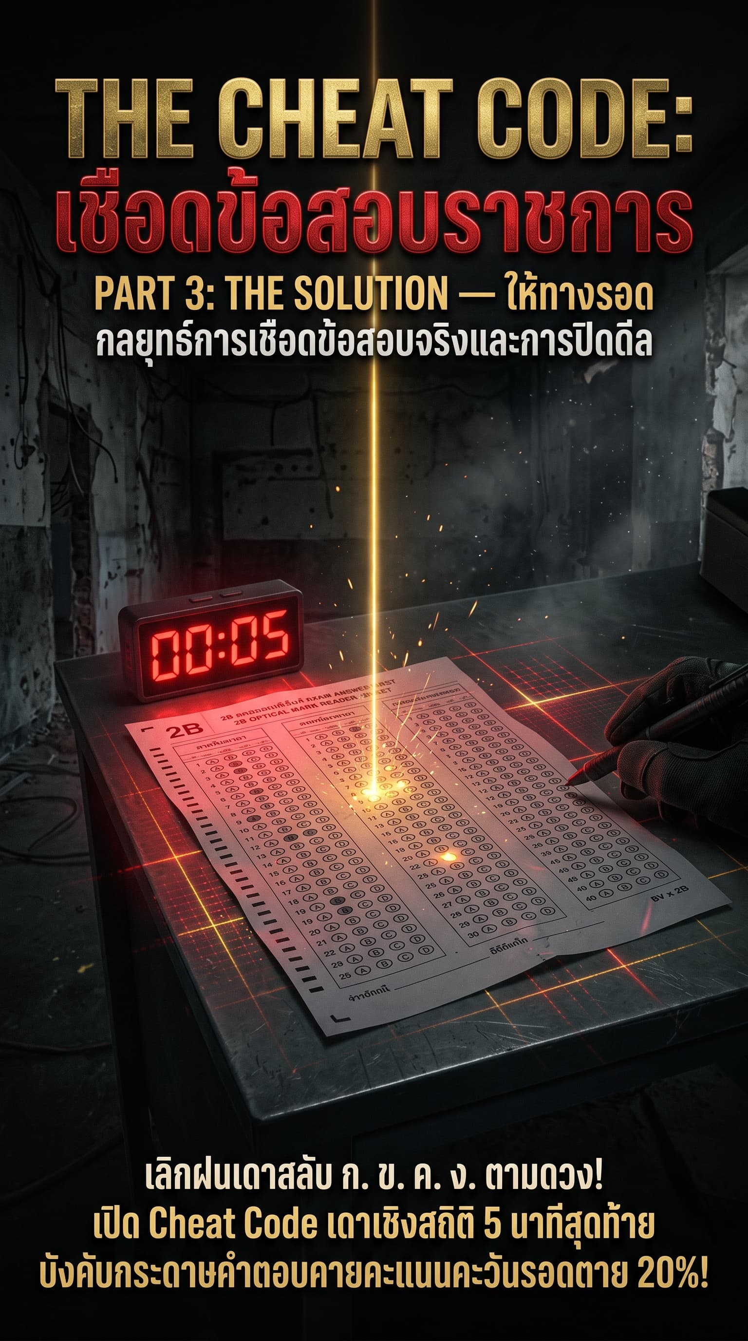 (Audio-Book + Bonus) THE CHEAT CODE: เชือดข้อสอบราชการ 2