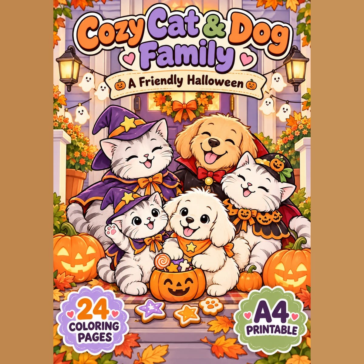 Cozy Cat & Dog Family: A Friendly Halloween - 24 หน้า 2