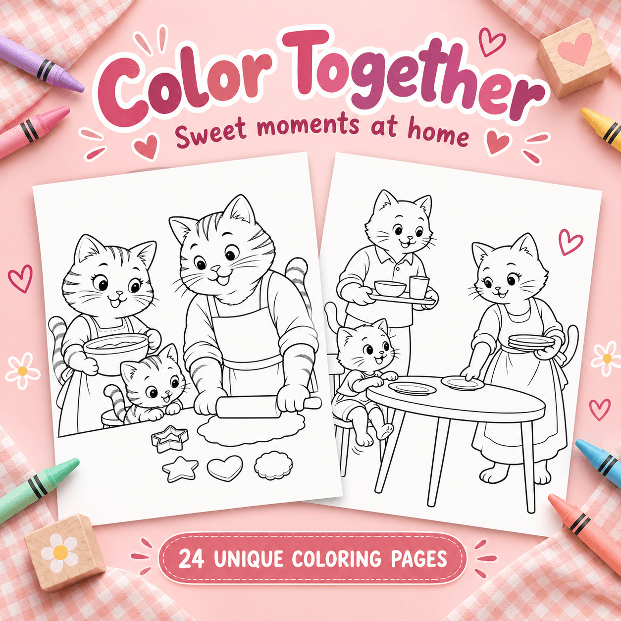 Cozy Cat Family: A Day at Home - 24 หน้า 2