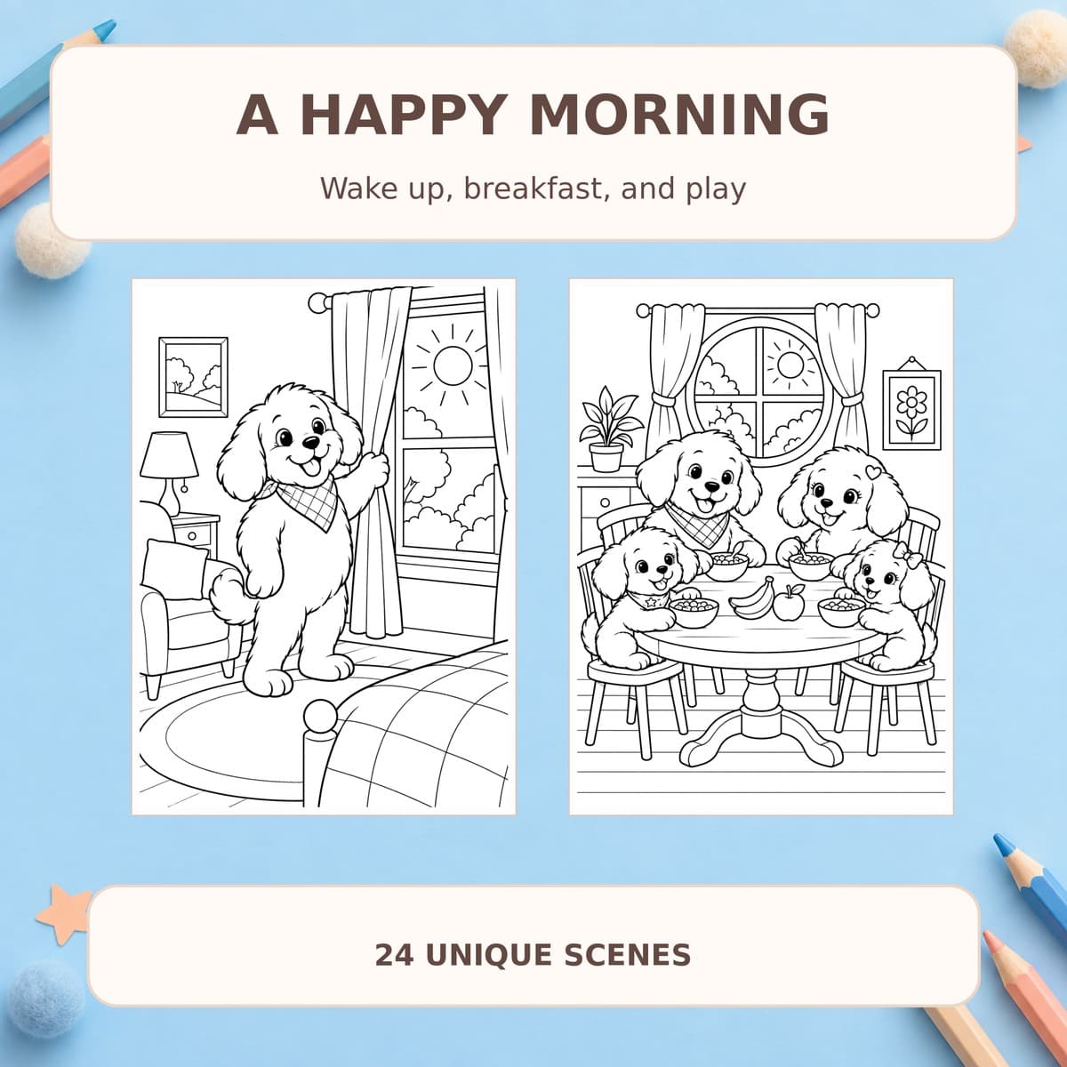 Cozy Dog Family: A Day at Home - 24 หน้า 2