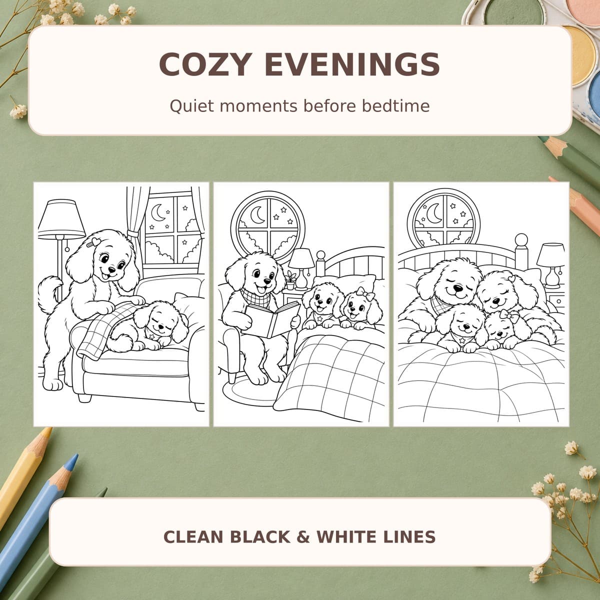 Cozy Dog Family: A Day at Home - 24 หน้า 3