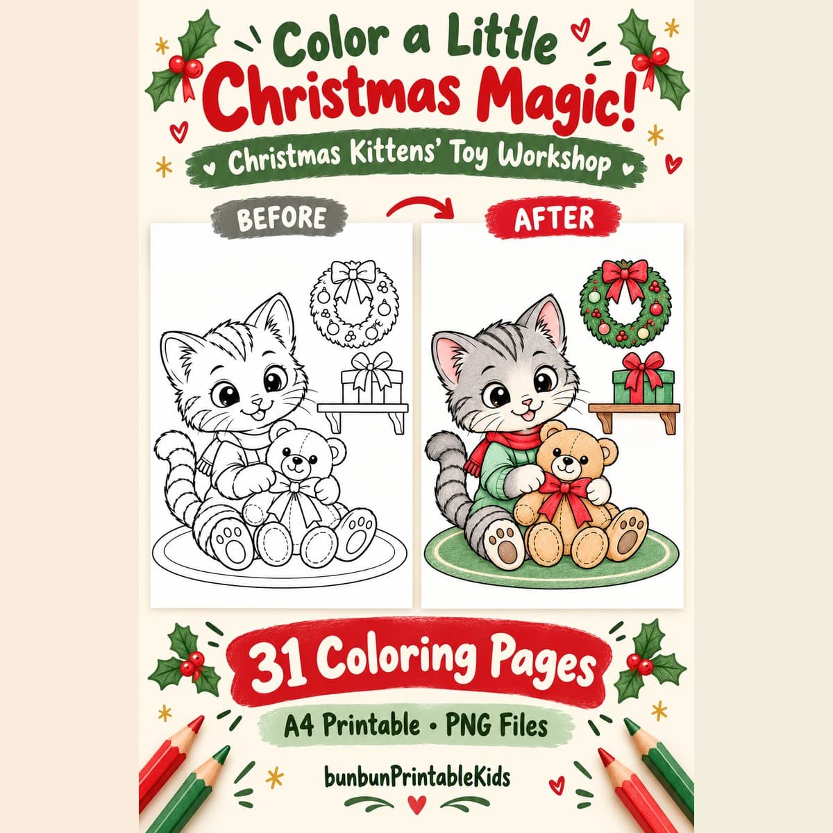 Christmas Kittens' Toy Workshop - 38 หน้า 1