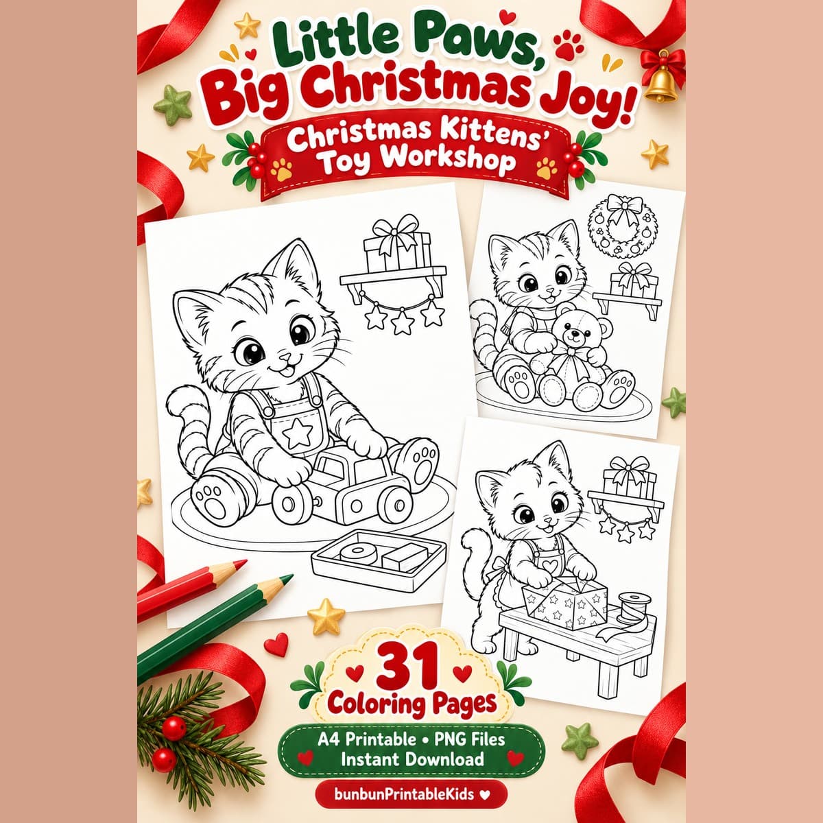 Christmas Kittens' Toy Workshop - 38 หน้า 2