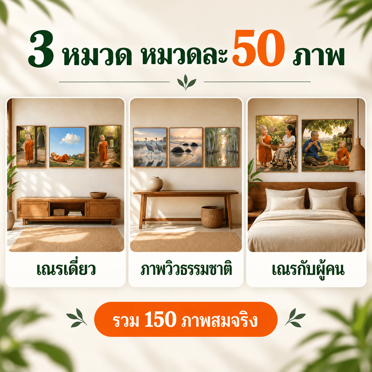ธรรมจ้ำม่ำ — ชุดภาพตกแต่งบ้านสไตล์ Realistic จำนวน 150 ภาพ 2
